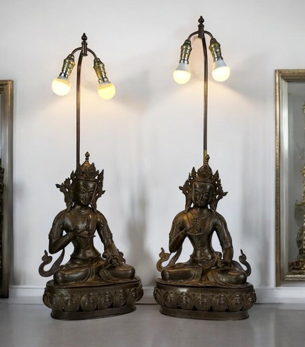 Grande paire lampes en - de,