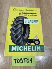 MIchelin pneu tracteur Bibagrip publicité catalogue prospectus catalogue
