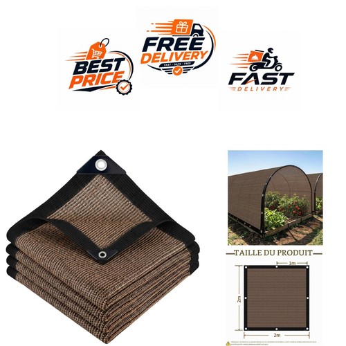 Filet ombrage 2x2 pe - d'ombrage, pe-hd