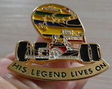 RARE PIN'S F1 FORMULA ONE MCLAREN HONDA SHELL MARLB0RO AYRTON SENNA CASQUE
