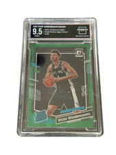 2023-24 Panini Donruss Optic Rated Rookie Victor Wembanyama #225 Hyper Green RC