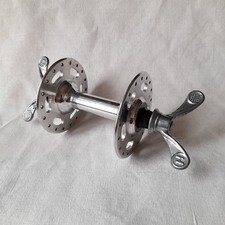 Normandy Front High Flange Hub with Huret wing nuts vintage good condition