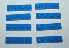 Lego blue plate 1x4 - plate,