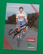 CYCLISME carte cycliste BONTEMPI GUIDO équipe CARRERA Signée