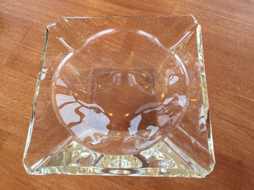 Large glass ashtray - large,