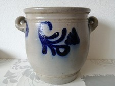 Ancien pot graisse saloir - a,
