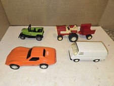 4 Vintage 70s Pressed Steel