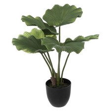 Plante Artificielle Déco "Palmier" 65cm Vert & Noir