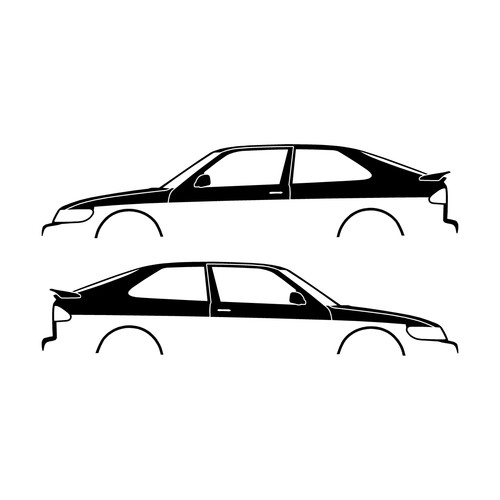 Set car decal stickers - set,