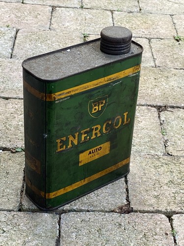 Bidon ancien energol - bp, auto