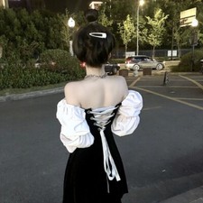 Femme Épaule Découverte Robe