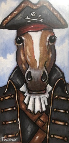 Tableau portrait cheval - tableau, pirate