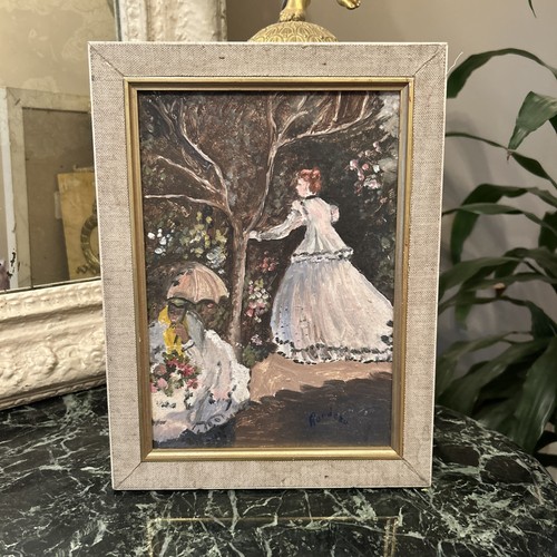 Tableau huile sur panneau - tableau,