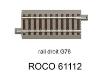 ROCO Rail droit G78 78 mm voie