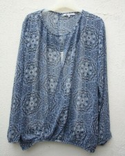 BLOUSE Cache-Coeur voile imprimé débardeur  intégré - T 40 - Neuf -