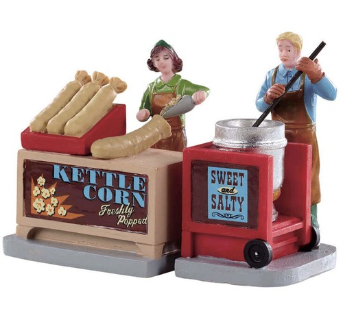 Lemax kettle corn stand - stand, -2