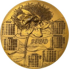 France, Médaille, Calendrier