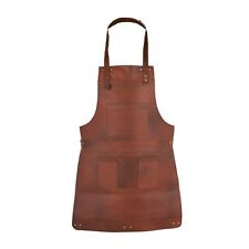 Tablier en cuir rustique, tablier de cuisinier, tablier de travail, marron co...