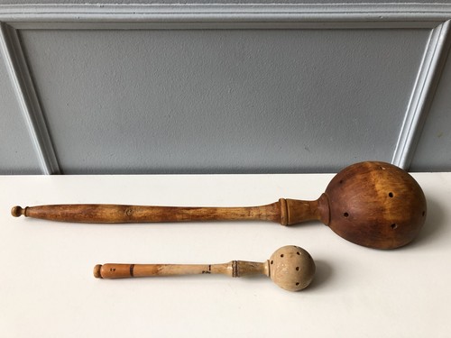 Vintage cuillère louche olive