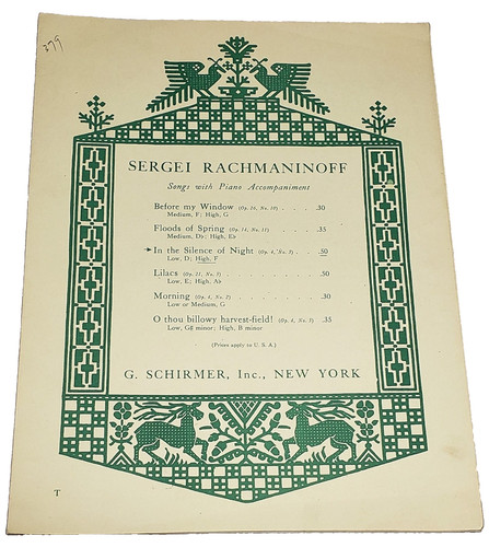 The silence night sheet - the,