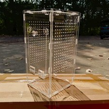 Cage d'habitat transparente et