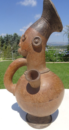 Vase mangbetu terre cuite - mangbetu,