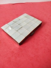 Poudrier Nacre Miroir Art Déco