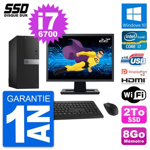 Tour dell 7040 - pc, ecran