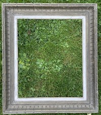 ANCIEN CADRE EN BOIS SCULPTE AU FORMAT 10F ESPRIT EMILE BOUCHE CADRE CANAL