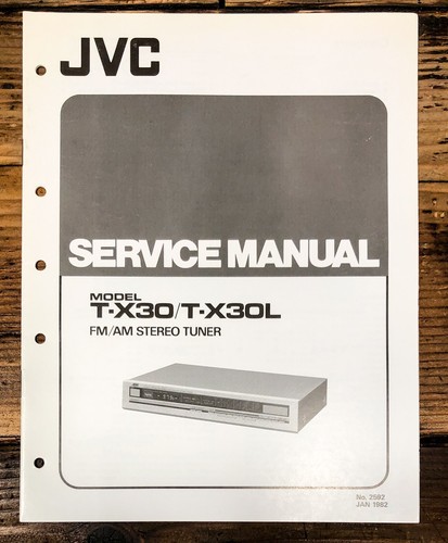 Jvc x30 tuner service manual - jvc,