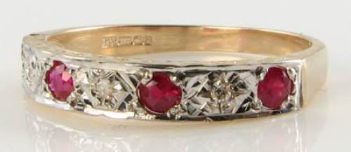 Bague jonc éternité 9ct - Éternité, or