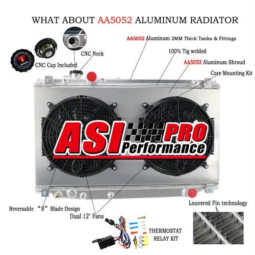 Row radiateur shroud fan - radiateur,