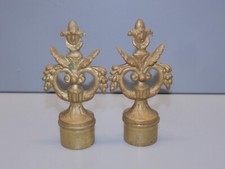 -ANCIENNE PAIRE D'ETOUFFOIRS pour BOUGEOIRS BOUGIE BONZE NAPOLEON III     D