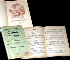 Echos d'Allemagne recueil 28 partitions chant piano airs duettinos mélodies 1885
