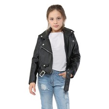 Veste En Cuir PU Noir Pour