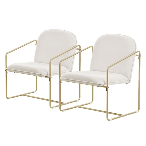 Lot fauteuils beiges or - lot, beiges-or