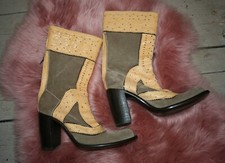 Bottes Gianni Barbato beige en