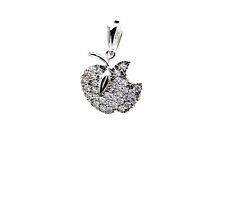 Pendentif Pomme En Or Blanc