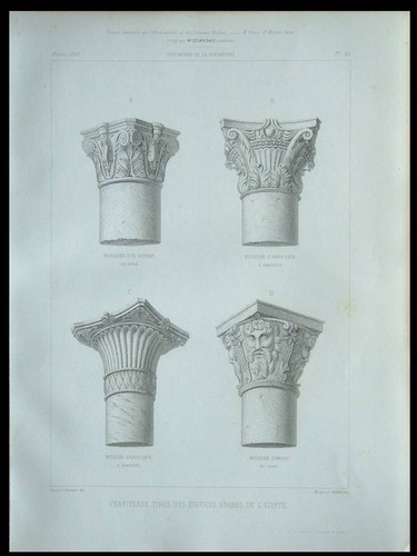 Chapiteaux mosquees egypte - egypte,