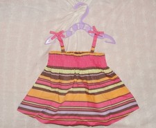 Vêtement bébé fille bustier top trapèze bretelles multicolor Kimbaloo 12 mois