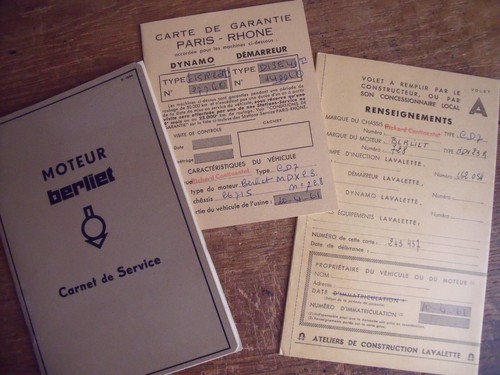 Berliet dossier moteur 1961 - berliet,