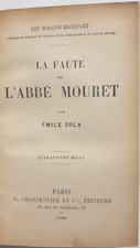 La faute de l'Abbé Mouret - Emile Zola - Paris, Charpentier et Cie, 1890