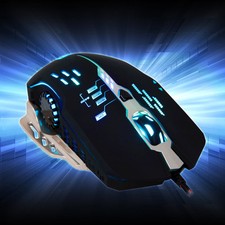 SADES Flash Wing 2400DPI Optical LED 6 Buttons PC Gaming Mouse Black