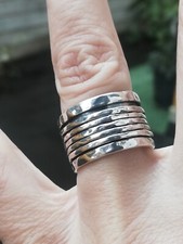 bague en argent 925 large