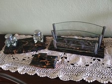 Accessoire (3) de bureau Art deco Marbre PORTO Encrier Buvard + Porte-lettres