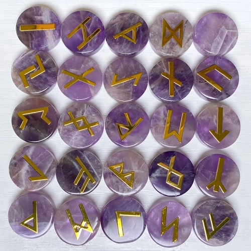 Runes divinatoires quartz - runes,