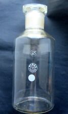 Grande fontaine à Eau de Cologne, verre de pharmacie, signée PIREX France, 5 lit