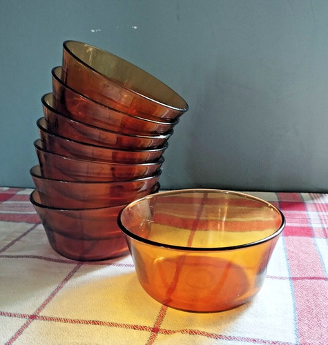 Coupelles verre ambré - 8,