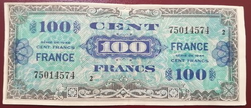 Billet français 100 francs - billet,