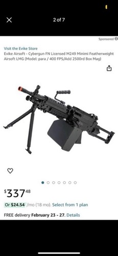 Air soft gear - m249, and